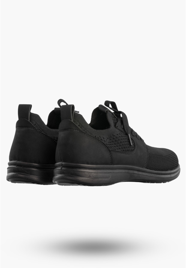 Sneakersy Męskie Wsuwane Buty Sportowe Lekkie Czarne NEWS 26MN02-174