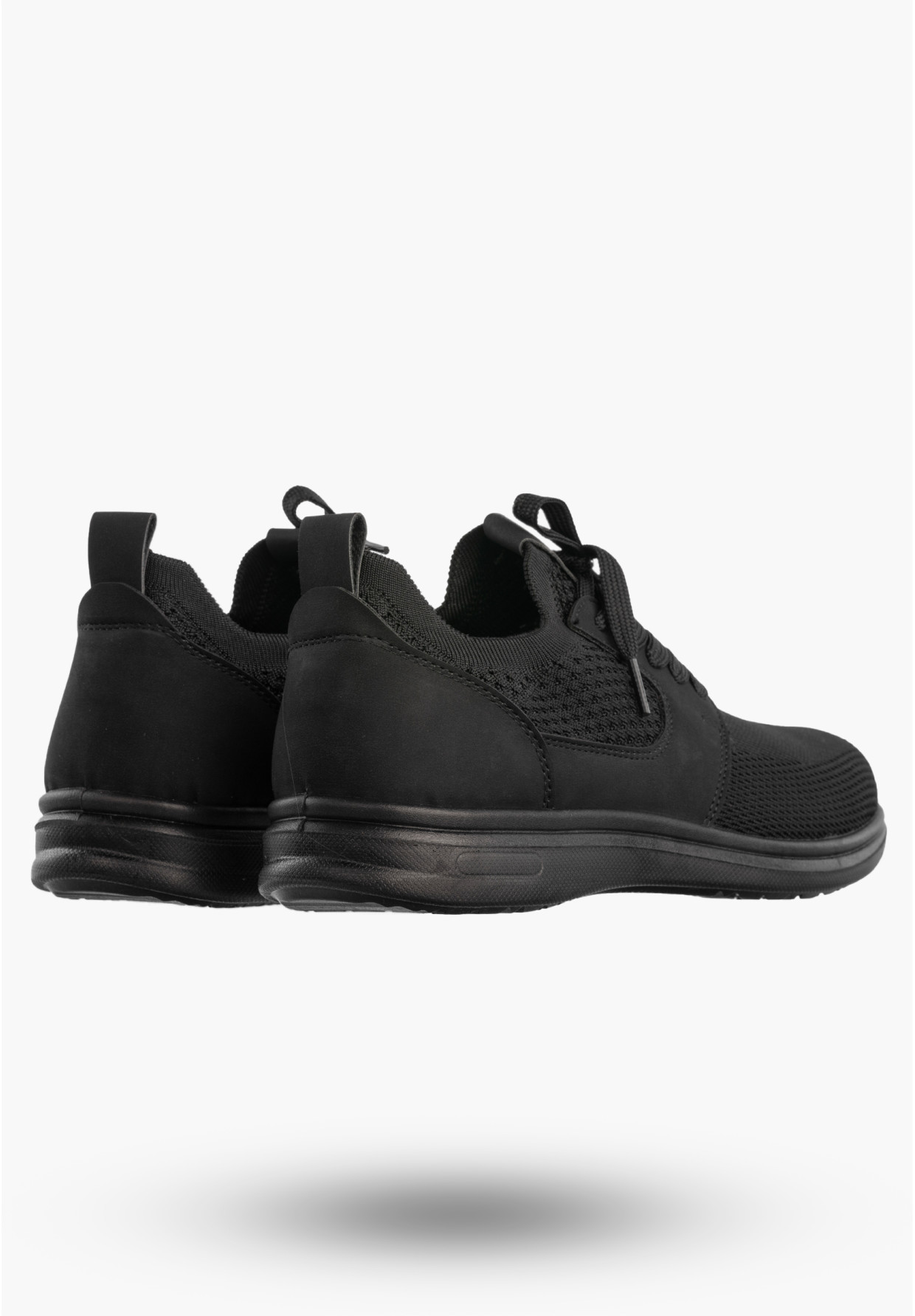 Sneakersy Męskie Wsuwane Buty Sportowe Lekkie Czarne NEWS 26MN02-174