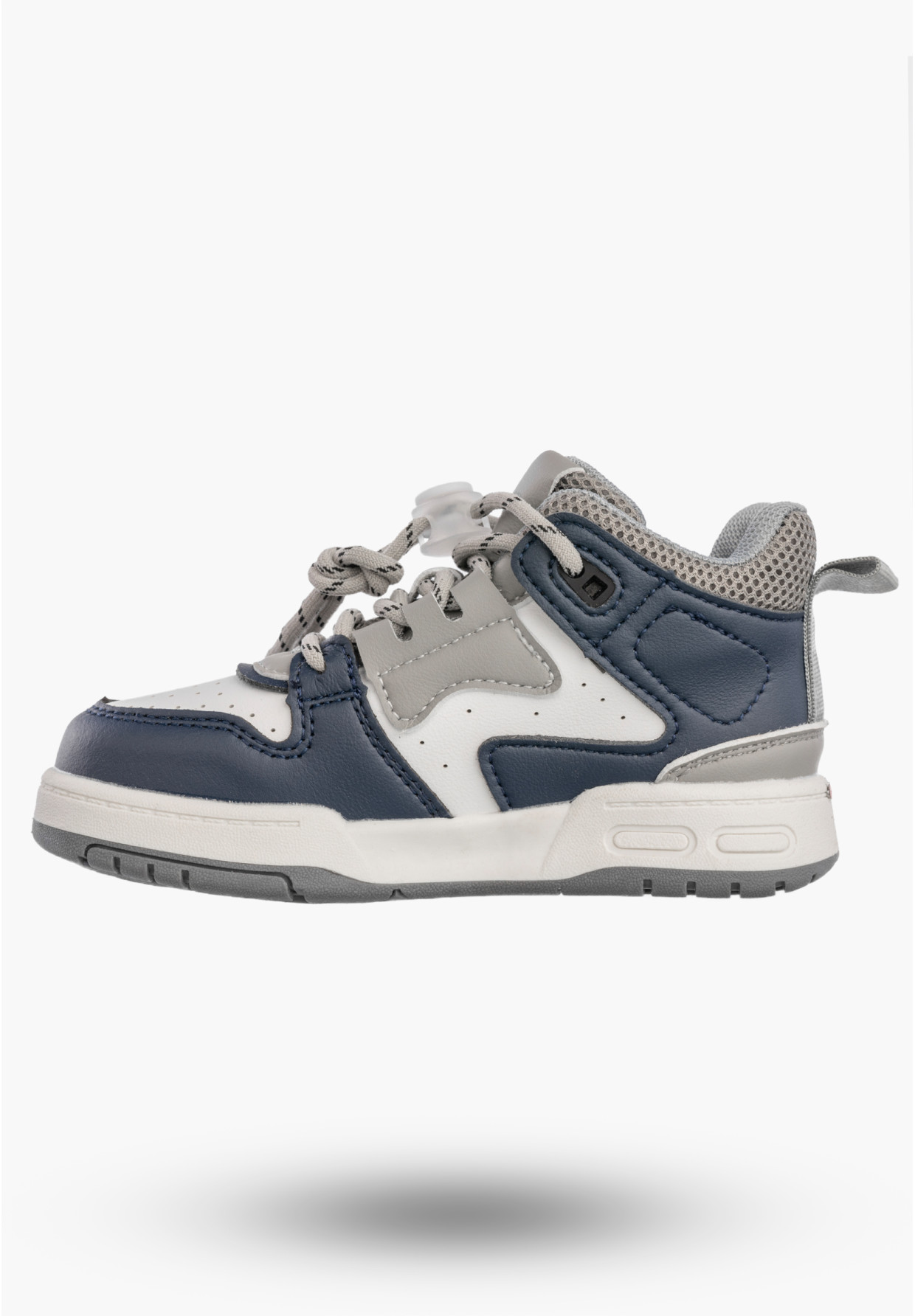 Sneakersy Dziecięce Ekoskóra Buty Sportowe Za Kostkę Granatowe APAWWA TC302