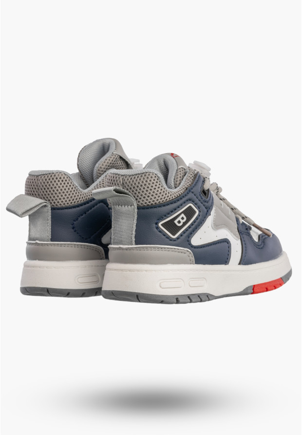 Sneakersy Dziecięce Ekoskóra Buty Sportowe Za Kostkę Granatowe APAWWA TC302