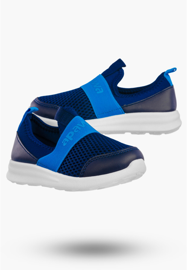 Sneakersy Dziecięce Wsuwane Buty Lekkie Sportowe Granatowe APAWWA ZC09