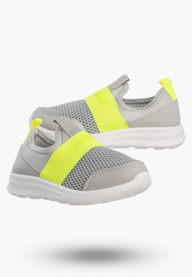 Sneakersy Dziecięce Wsuwane Buty Lekkie Sportowe Szare APAWWA ZC09/ZC10