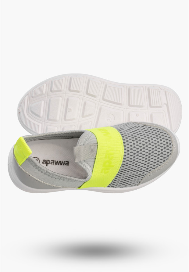 Sneakersy Dziecięce Wsuwane Buty Lekkie Sportowe Szare APAWWA ZC09/ZC10