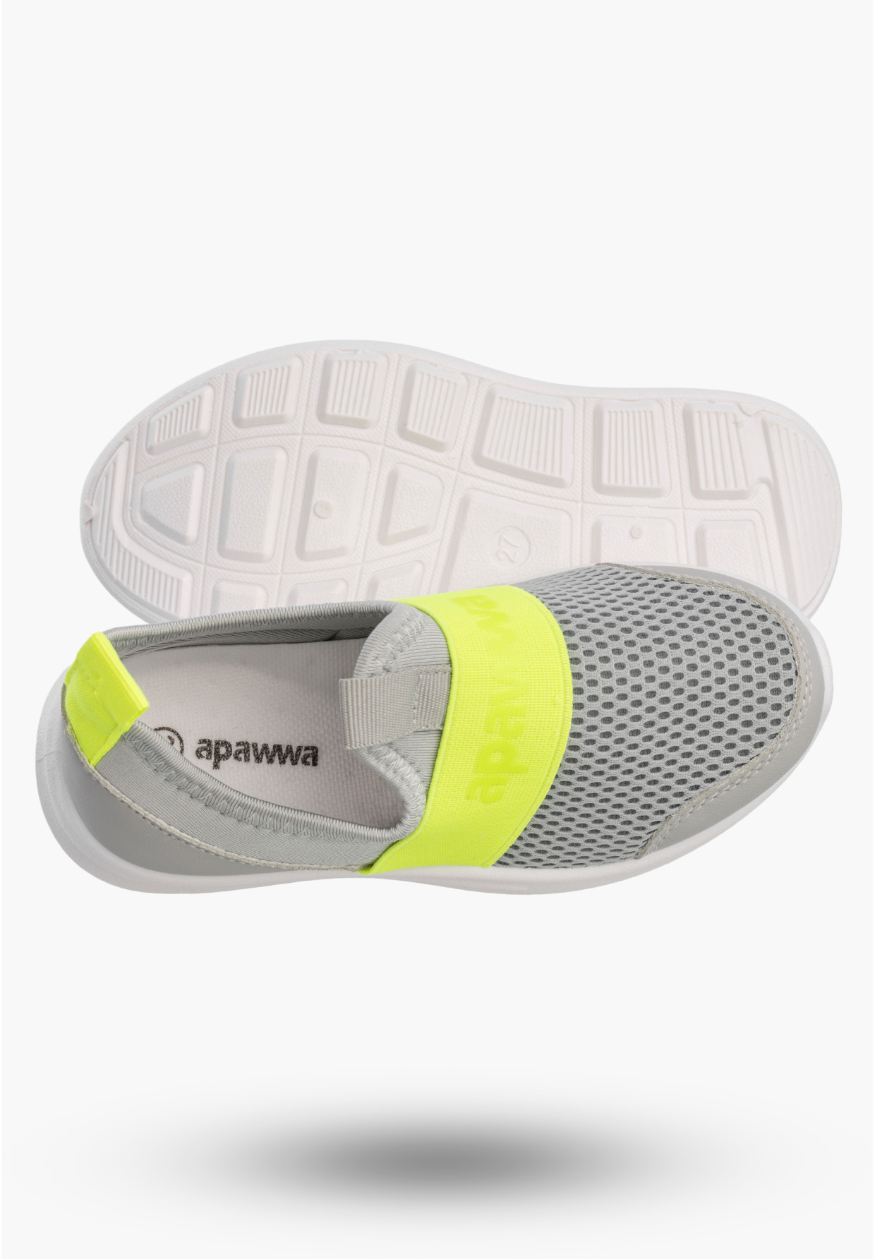 Sneakersy Dziecięce Wsuwane Buty Lekkie Sportowe Szare APAWWA ZC09/ZC10