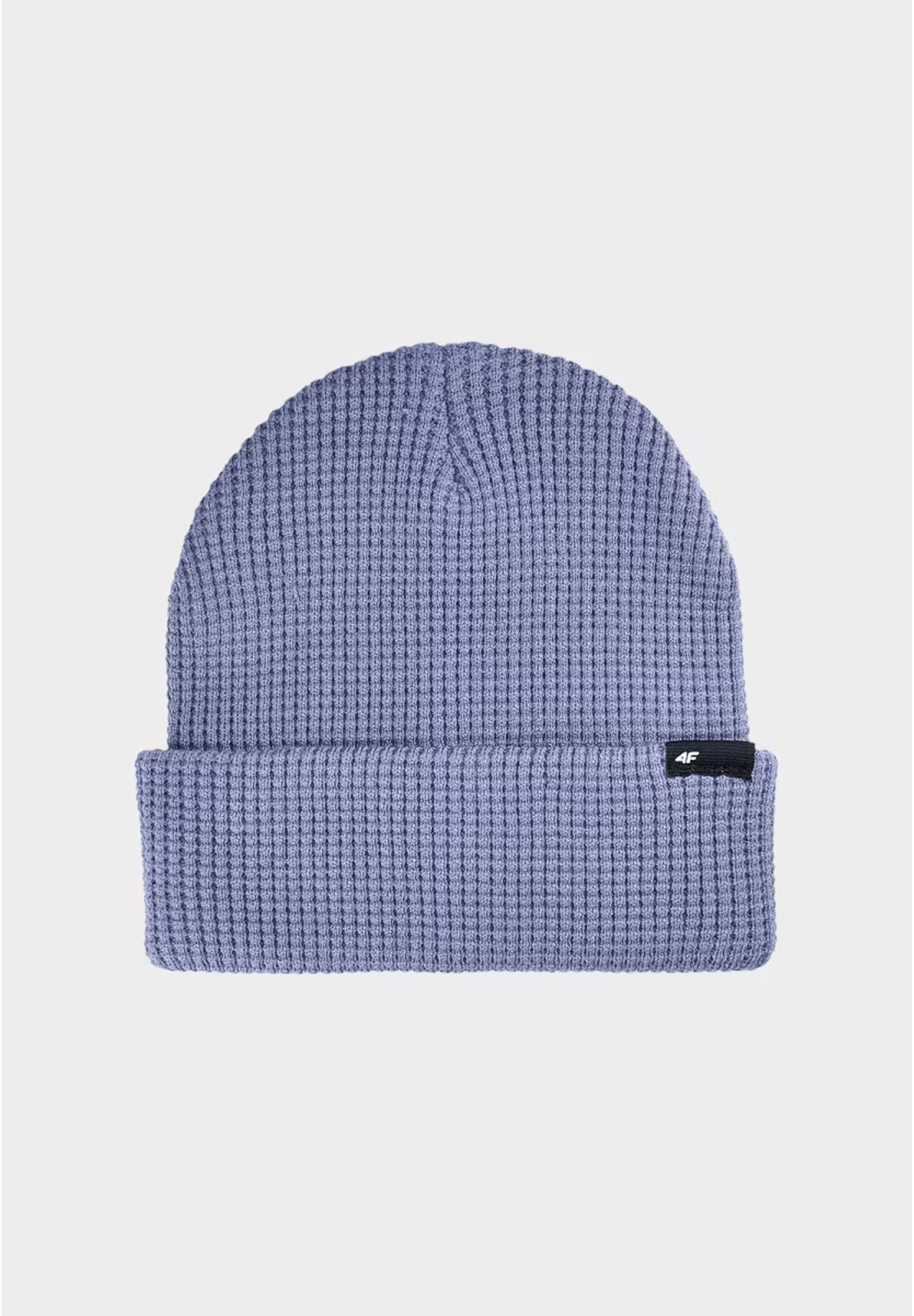 Czapka Męska 4F Zimowa Beanie Dwuwarstwowa Niebieska 4FWAW24ACAPM465