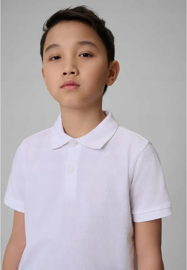 Koszulka Chłopięca 4F T-shirt Polo Z Kołnierzem Biały 4FJWSS26TPTSM662
