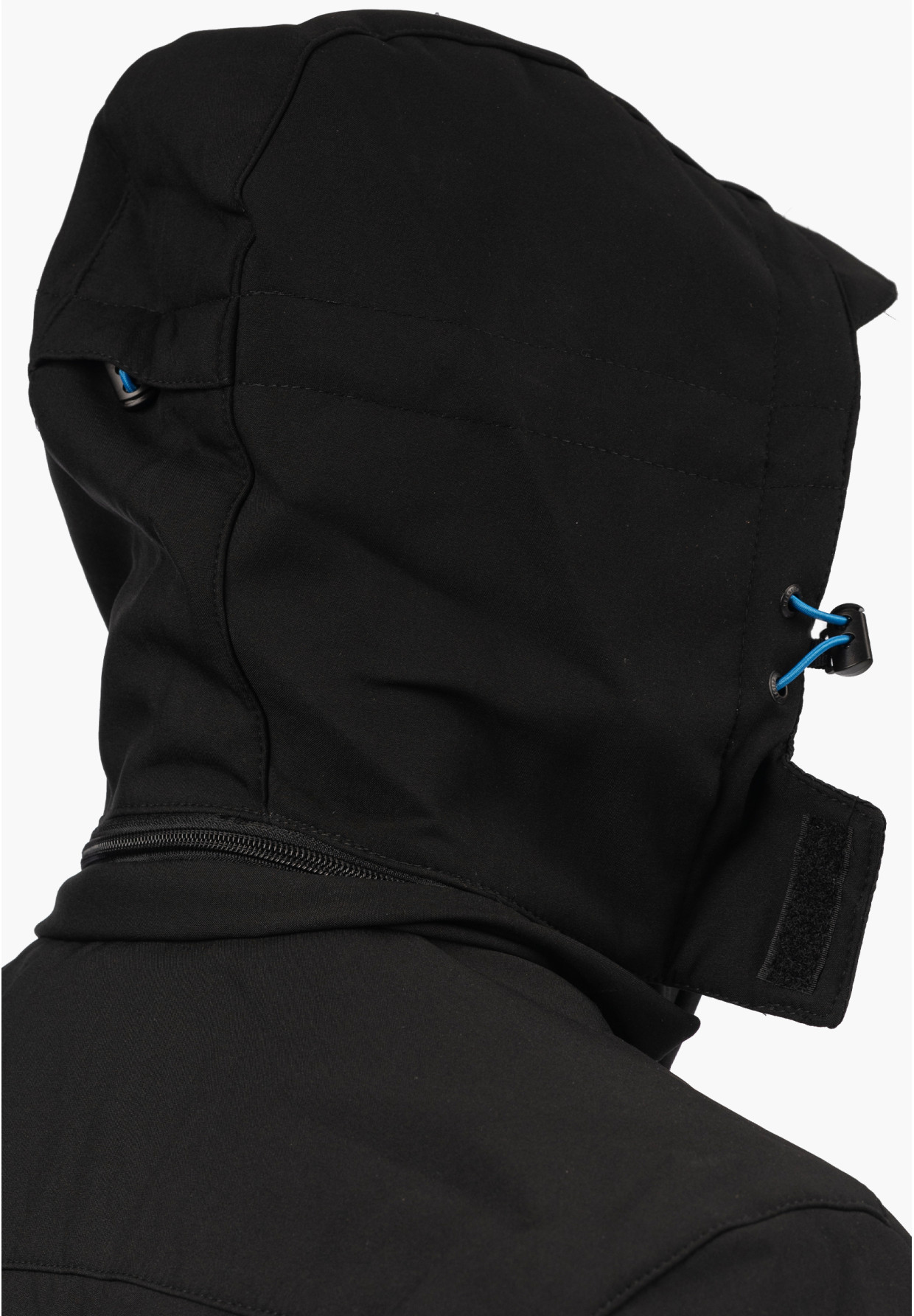 Kurtka Męska Niecieplana Softshell Wiosenna Pianka Lekka Czarna Freestep