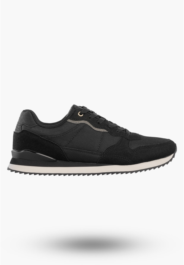 Sneakersy Męskie Buty Sportowe Lekkie Wygodne Półbuty Czarne AMERICAN CLUB AA53