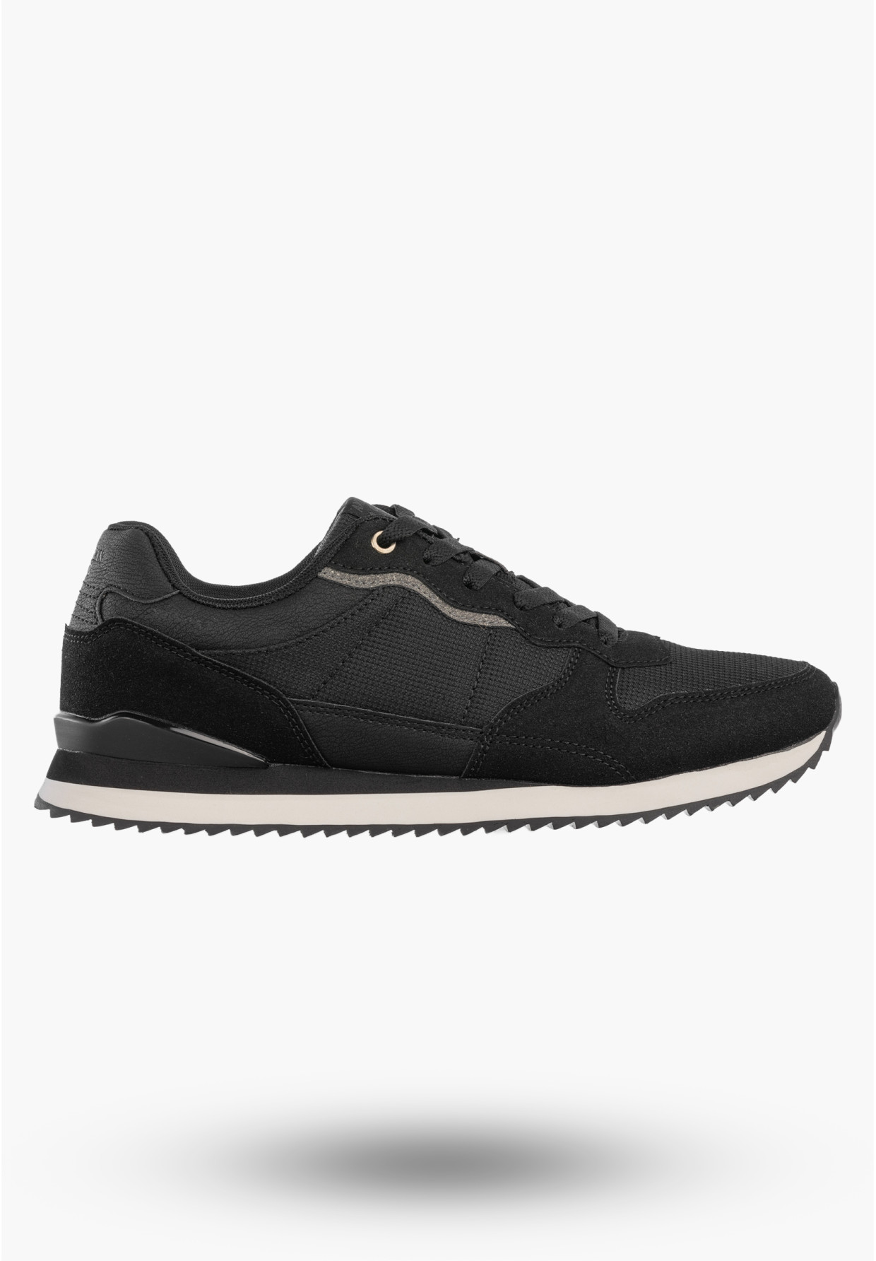 Sneakersy Męskie Buty Sportowe Lekkie Wygodne Półbuty Czarne AMERICAN CLUB AA53