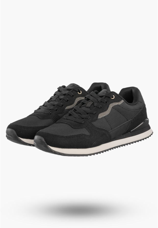 Sneakersy Męskie Buty Sportowe Lekkie Wygodne Półbuty Czarne AMERICAN CLUB AA53