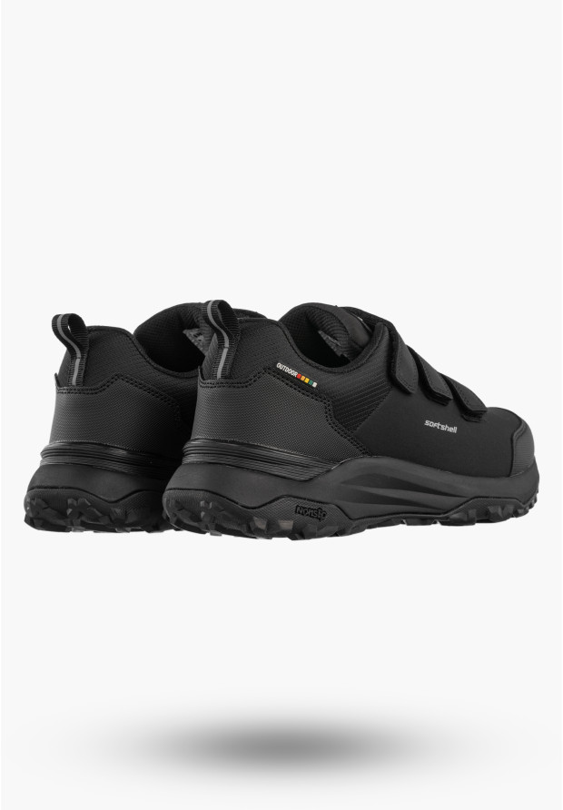 Buty Trekkingowe Męskie Sportowe Softshell Na Rzepy Czarne AMERICAN CLUB