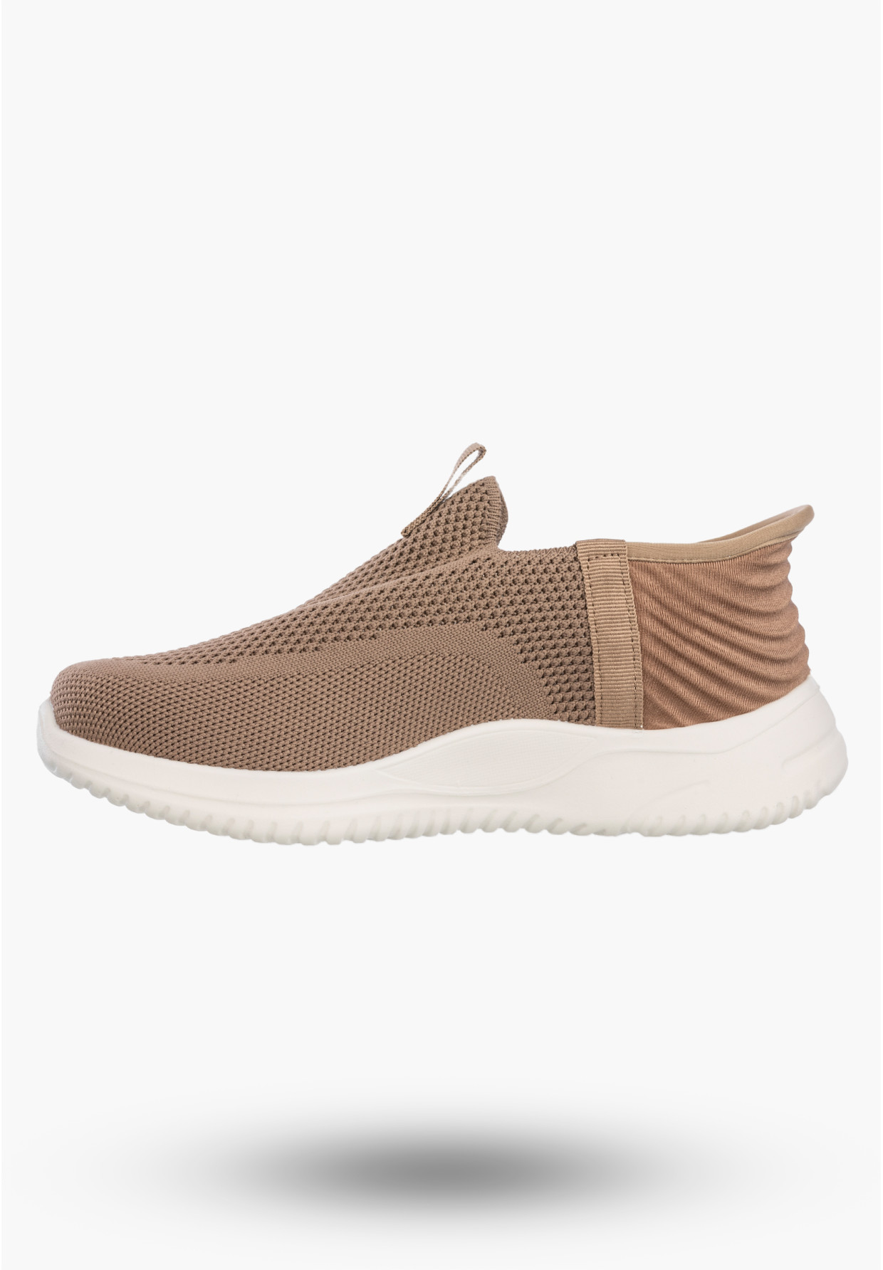 Sneakersy Damskie Wsuwane Buty Sportowe Slip-on Lekkie Brązowe Potocki 26-01312