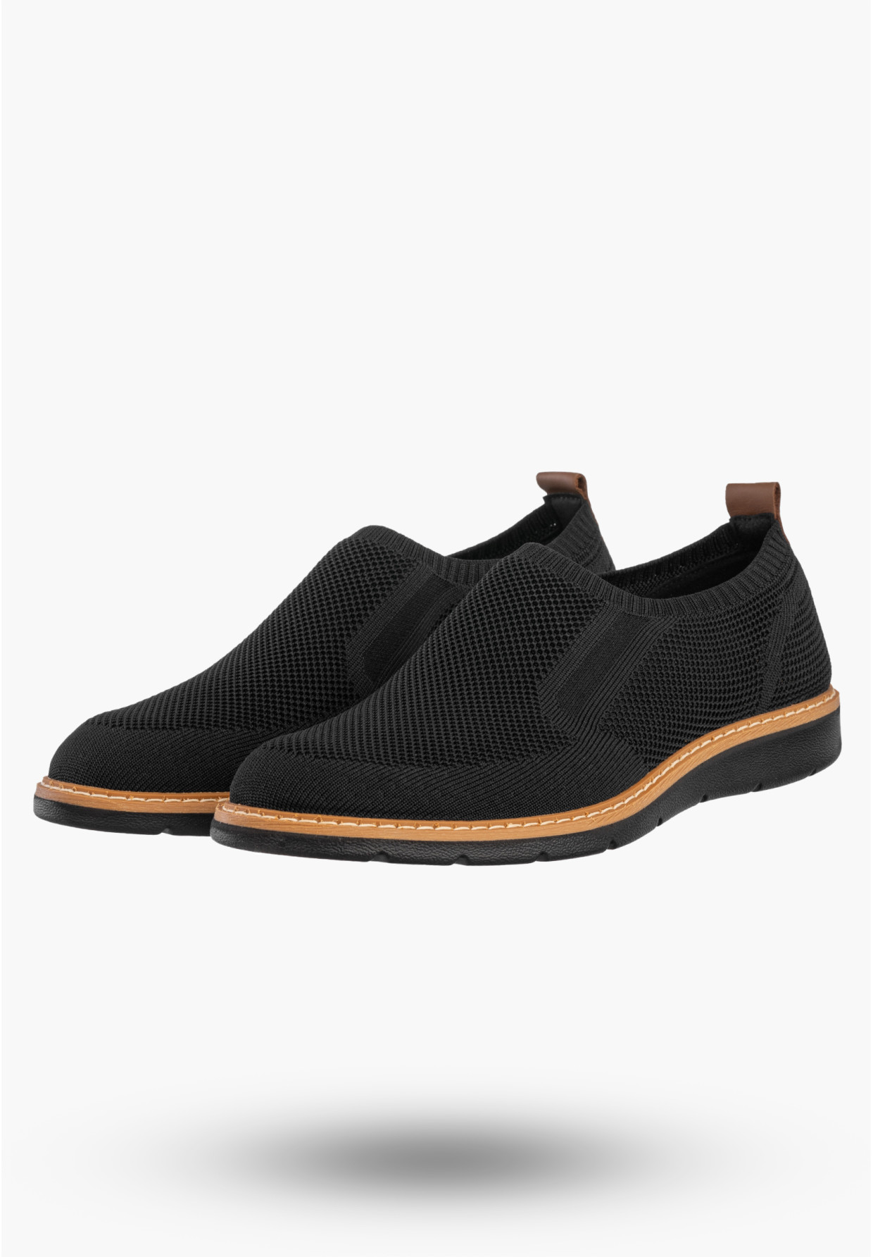 Sneakersy Męskie Buty Sportowe Wygodne Wsuwane Półbuty Czarne IGI&CO 1103700