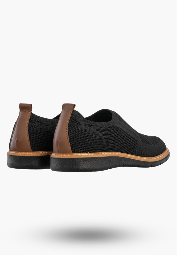 Sneakersy Męskie Buty Sportowe Wygodne Wsuwane Półbuty Czarne IGI&CO 1103700