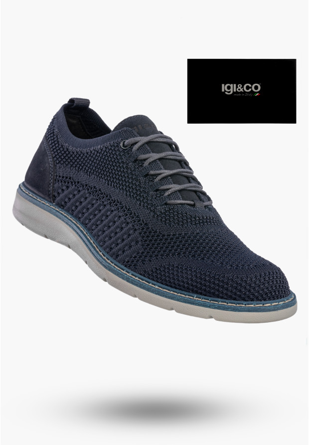 Męskie sneakersy IGI&CO 1104011 granatowe