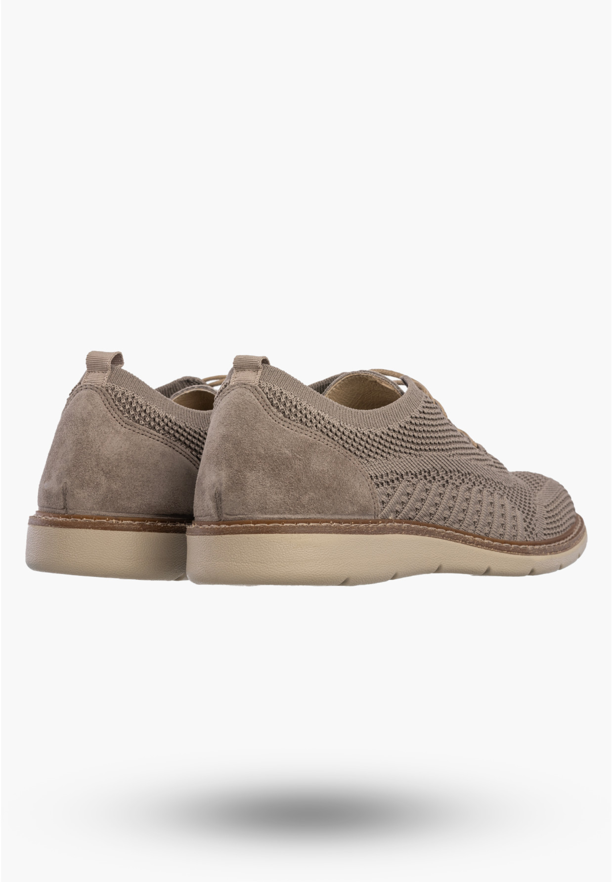 Półbuty Męskie Buty Eleganckie Sneakersy Skóra Naturalna Beżowe IGI&CO 1104022