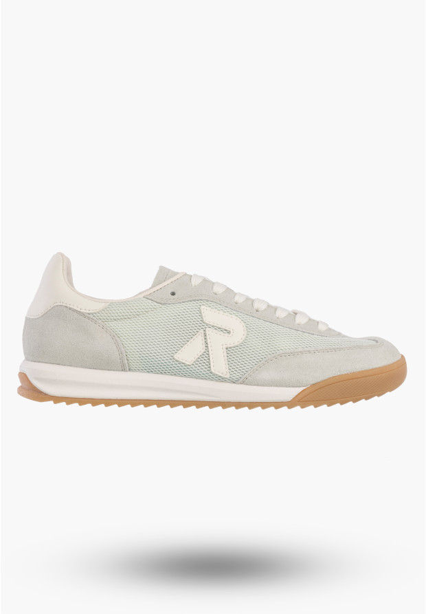 Buty Damskie RIEKER Półbuty Skórzane Sportowe Sneakersy Miętowe W4000-52