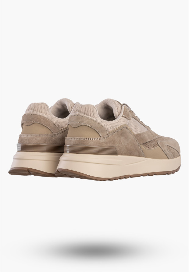 Sneakersy Damskie Skórzane Buty Sportowe na platformie Beżowe Filippo DP7728/26