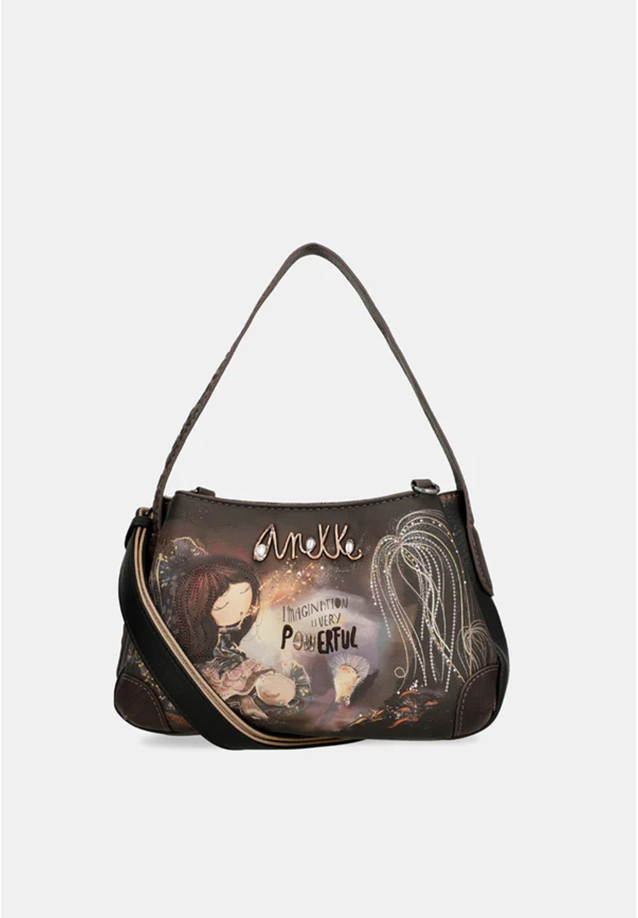 Torebka Damska ANEKKE Torba Na Ramię Stylowa Brązowa Dreamverse 39703-446