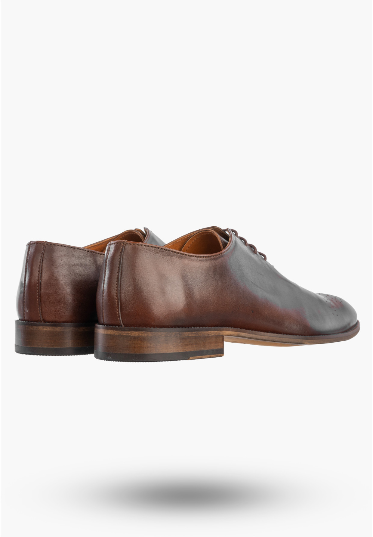 Półbuty Wizytowe Męskie Skórzane Buty Eleganckie Oksfordy Brązowe Dragonet