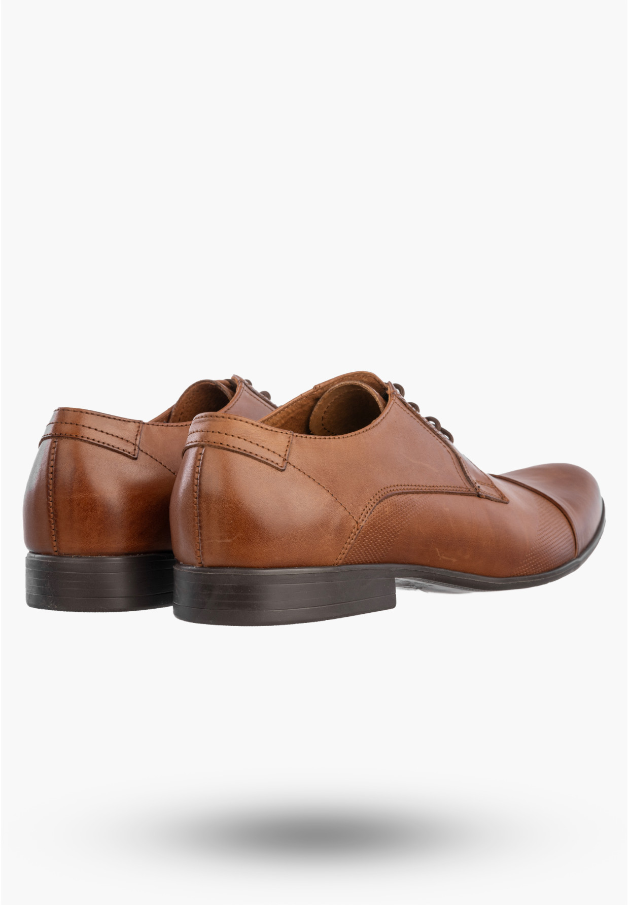 Półbuty Wizytowe Męskie Skórzane Buty Eleganckie Wygodne Brązowe Lavardii