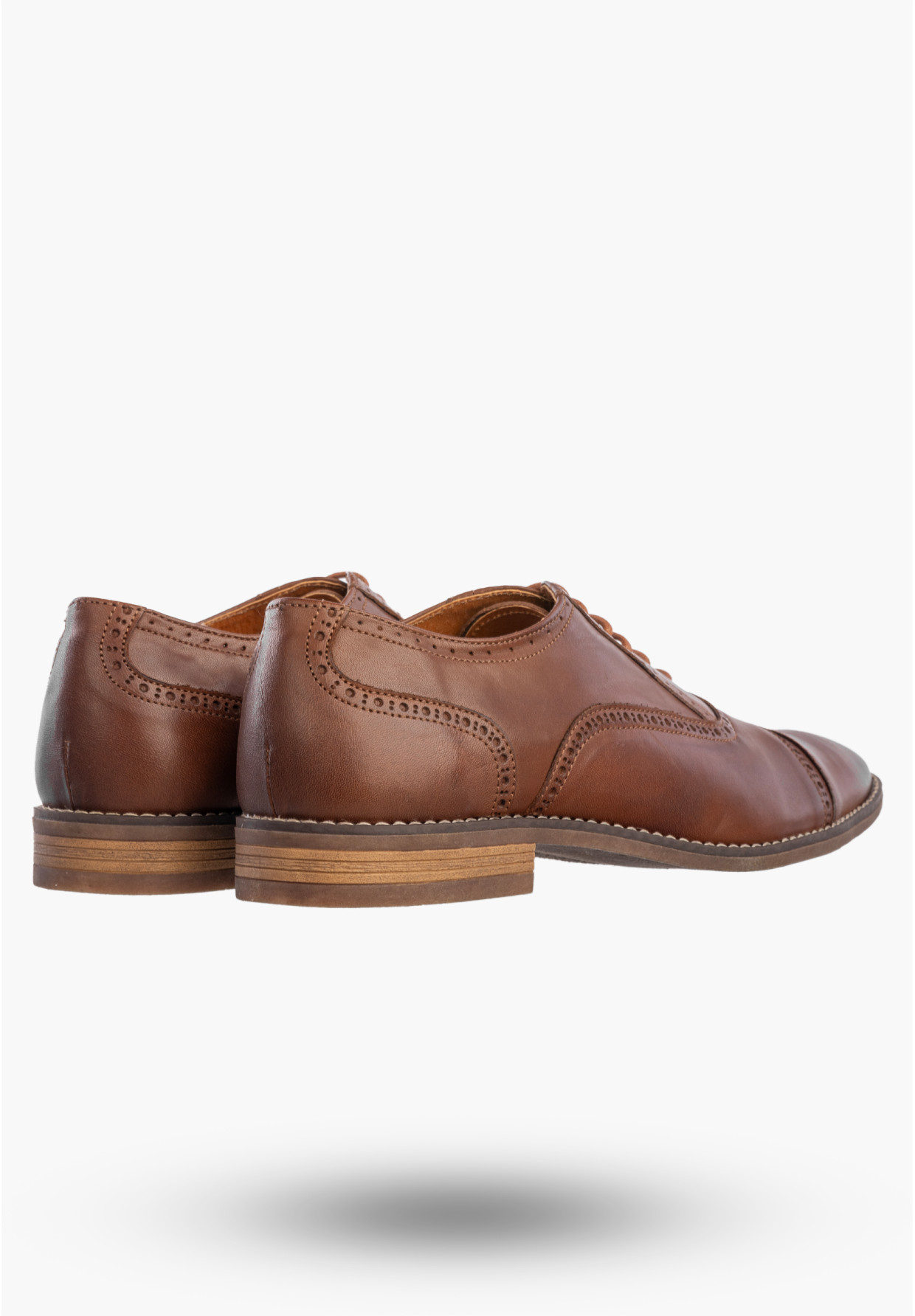 Półbuty Wizytowe Męskie Skórzane Buty Eleganckie Oksfordy Brązowe Dragonet