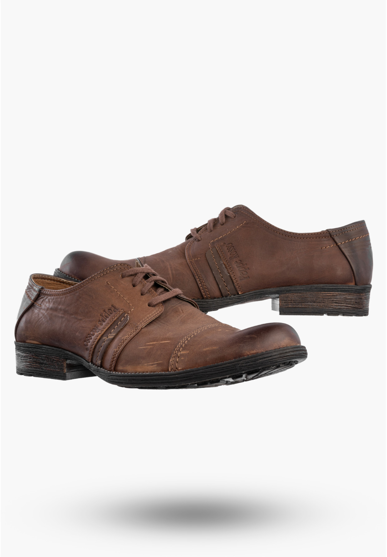 Półbuty Wizytowe Męskie Skórzane Buty Eleganckie Wygodne Brązowe Dragonet
