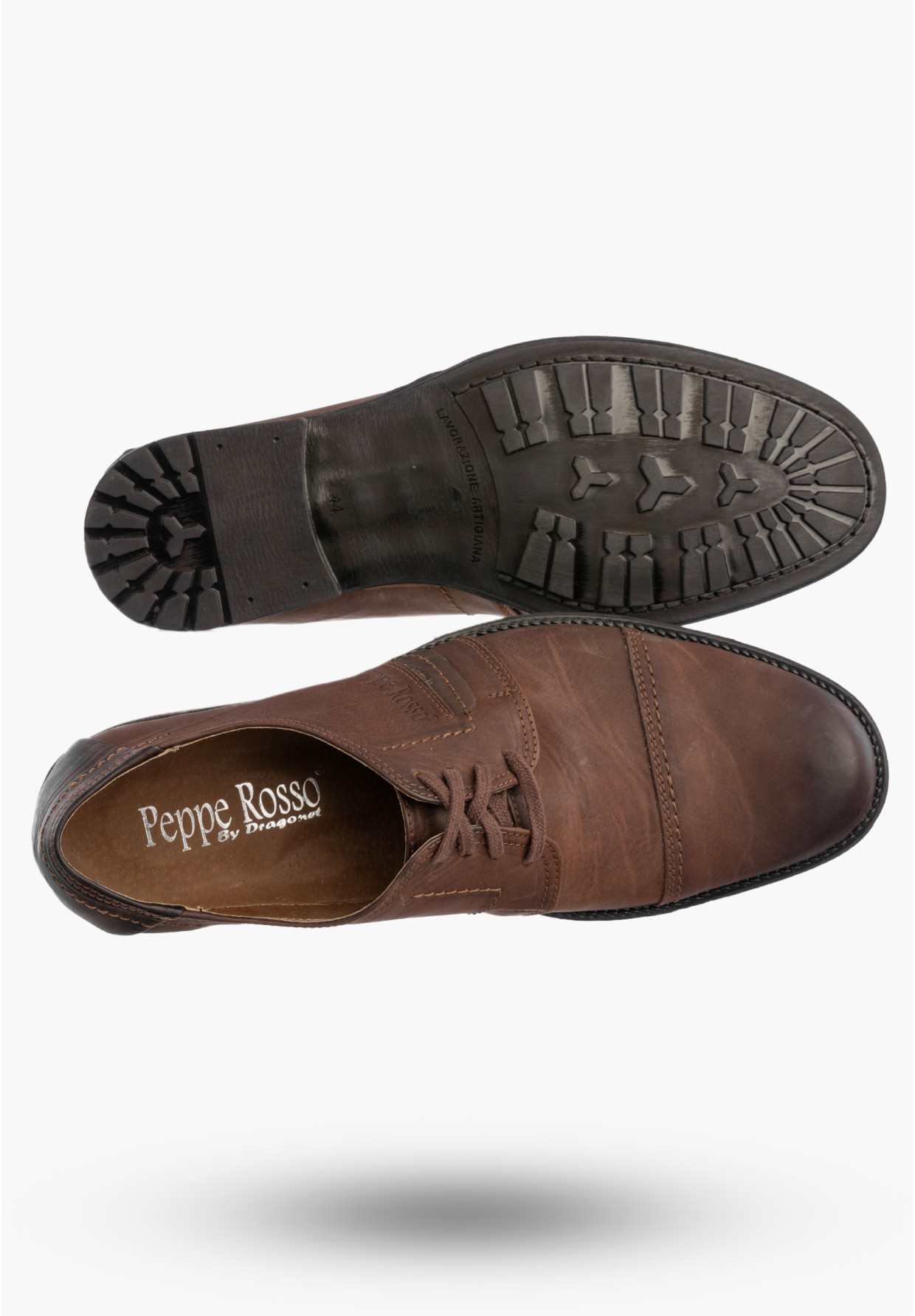 Półbuty Wizytowe Męskie Skórzane Buty Eleganckie Wygodne Brązowe Dragonet