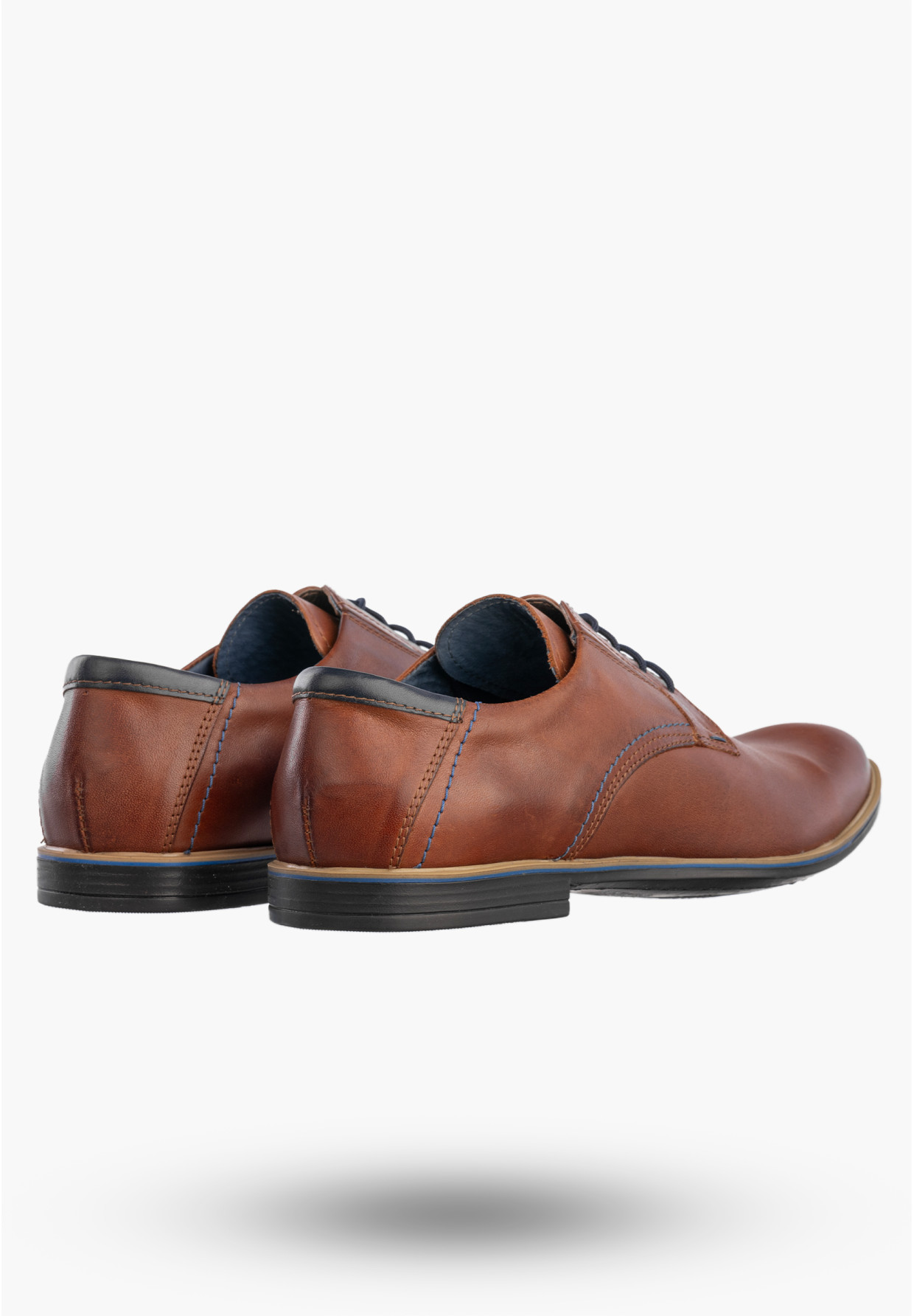 Buty Wizytowe Męskie Skórzane Półbuty Eleganckie Brązowe Rosetti