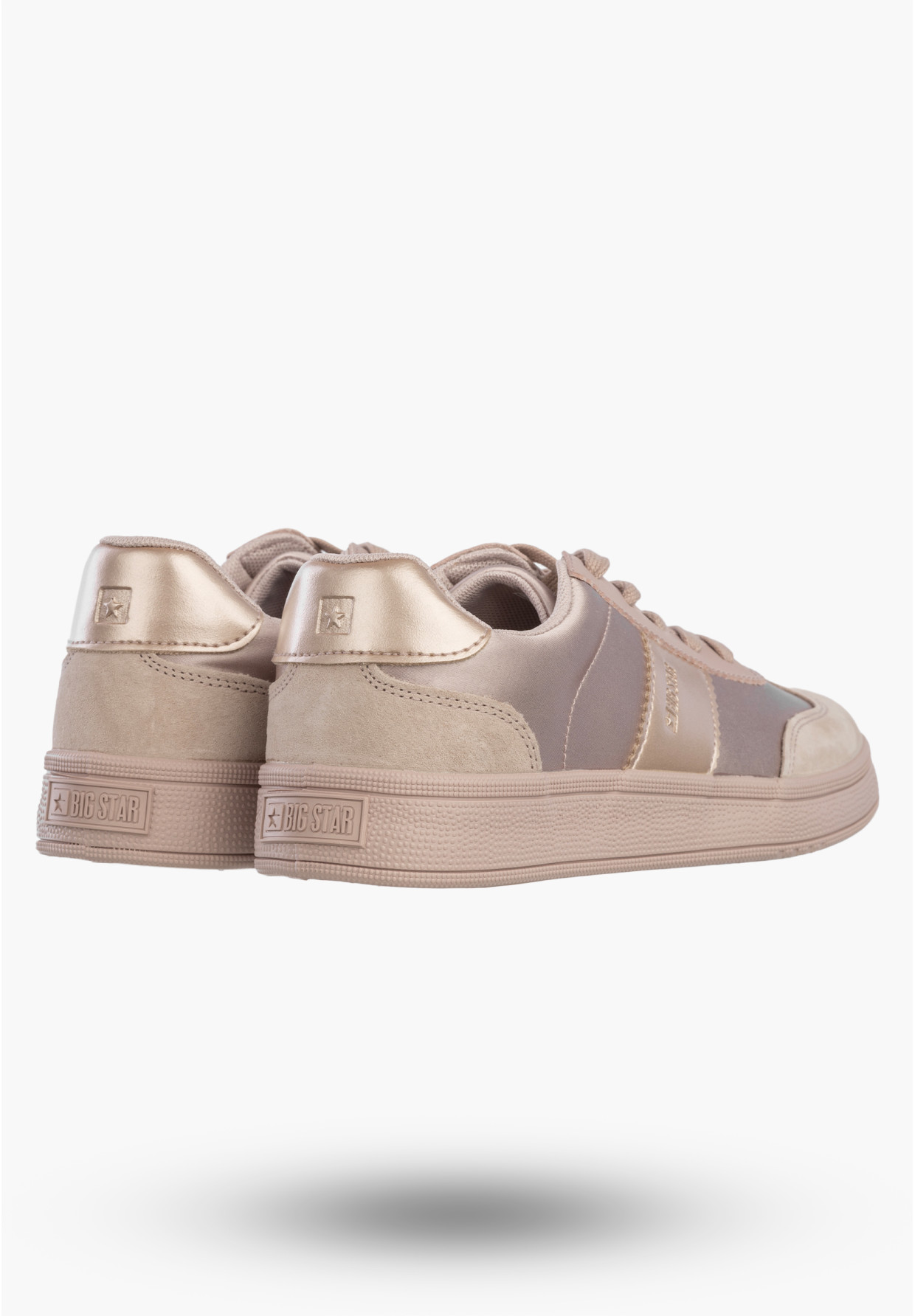 Sneakersy Damskie BIG STAR Buty Sportowe Niskie Casual Różowe TT274157