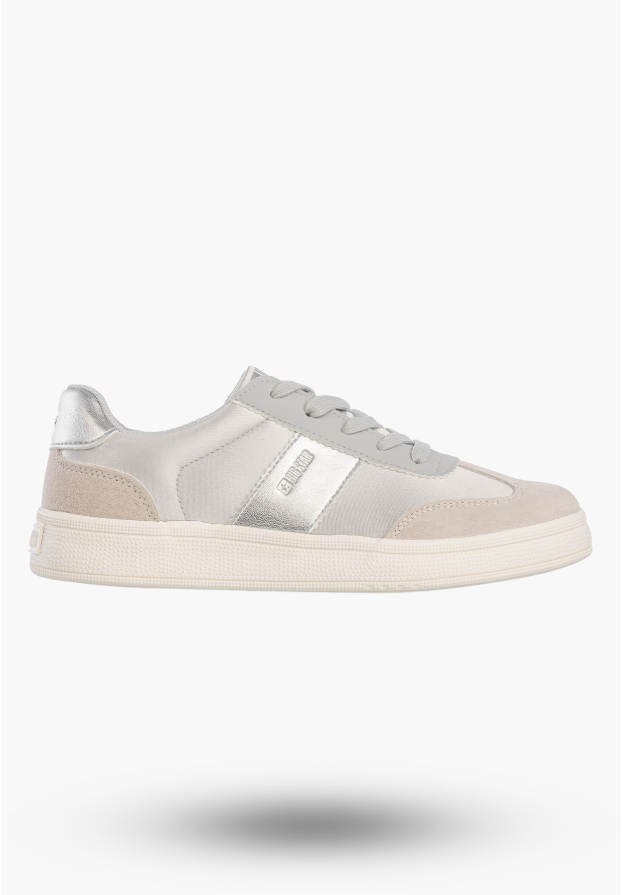 Sneakersy Damskie BIG STAR Buty Sportowe Niskie Casual Szary TT274156