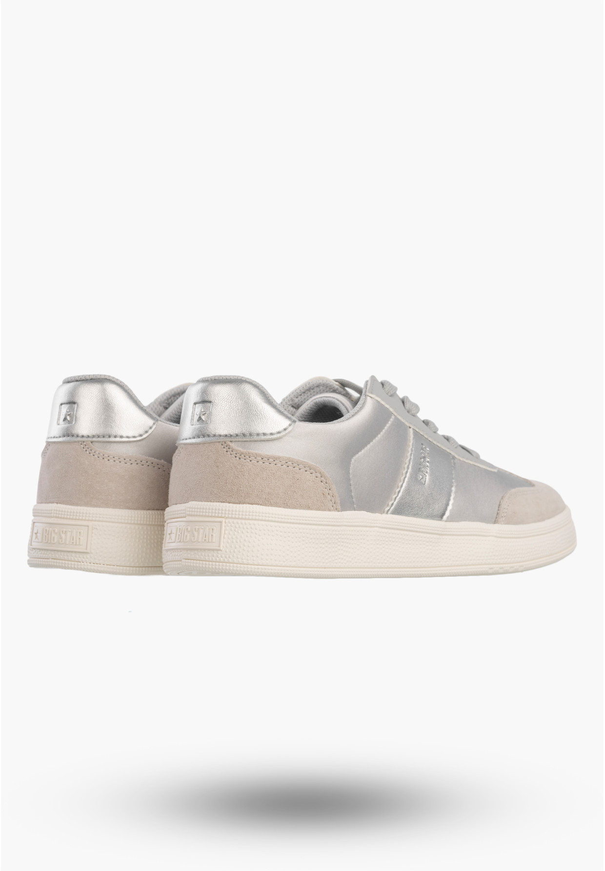 Sneakersy Damskie BIG STAR Buty Sportowe Niskie Casual Szary TT274156