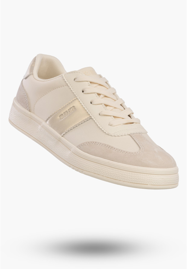 Kremowe sneakersy damskie BIG STAR