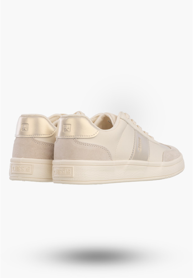 Sneakersy Damskie BIG STAR Buty Sportowe Niskie Casual Beżowe TT274155