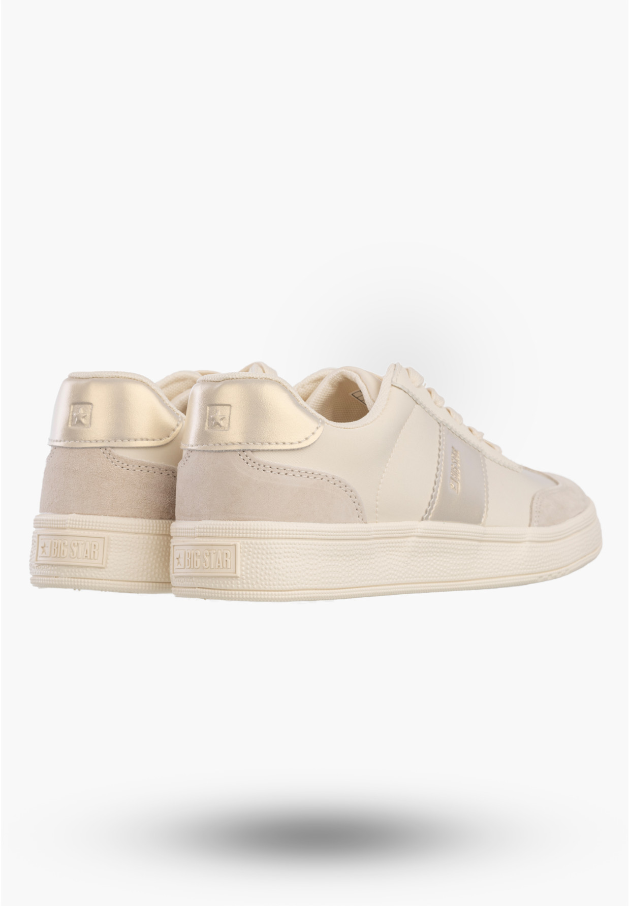 Sneakersy Damskie BIG STAR Buty Sportowe Niskie Casual Beżowe TT274155