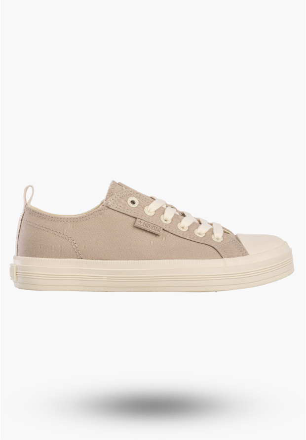 Trampki Damskie BIG STAR Buty Sportowe Niskie Casual Szare TT274819