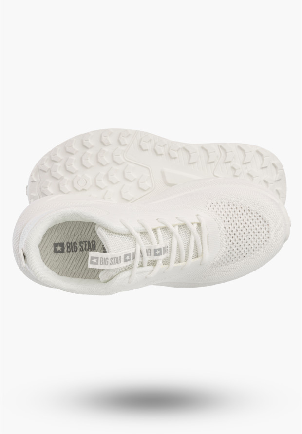 Sneakersy Damskie BIG STAR Buty Sportowe Na Platformie Casual Białe TT274341