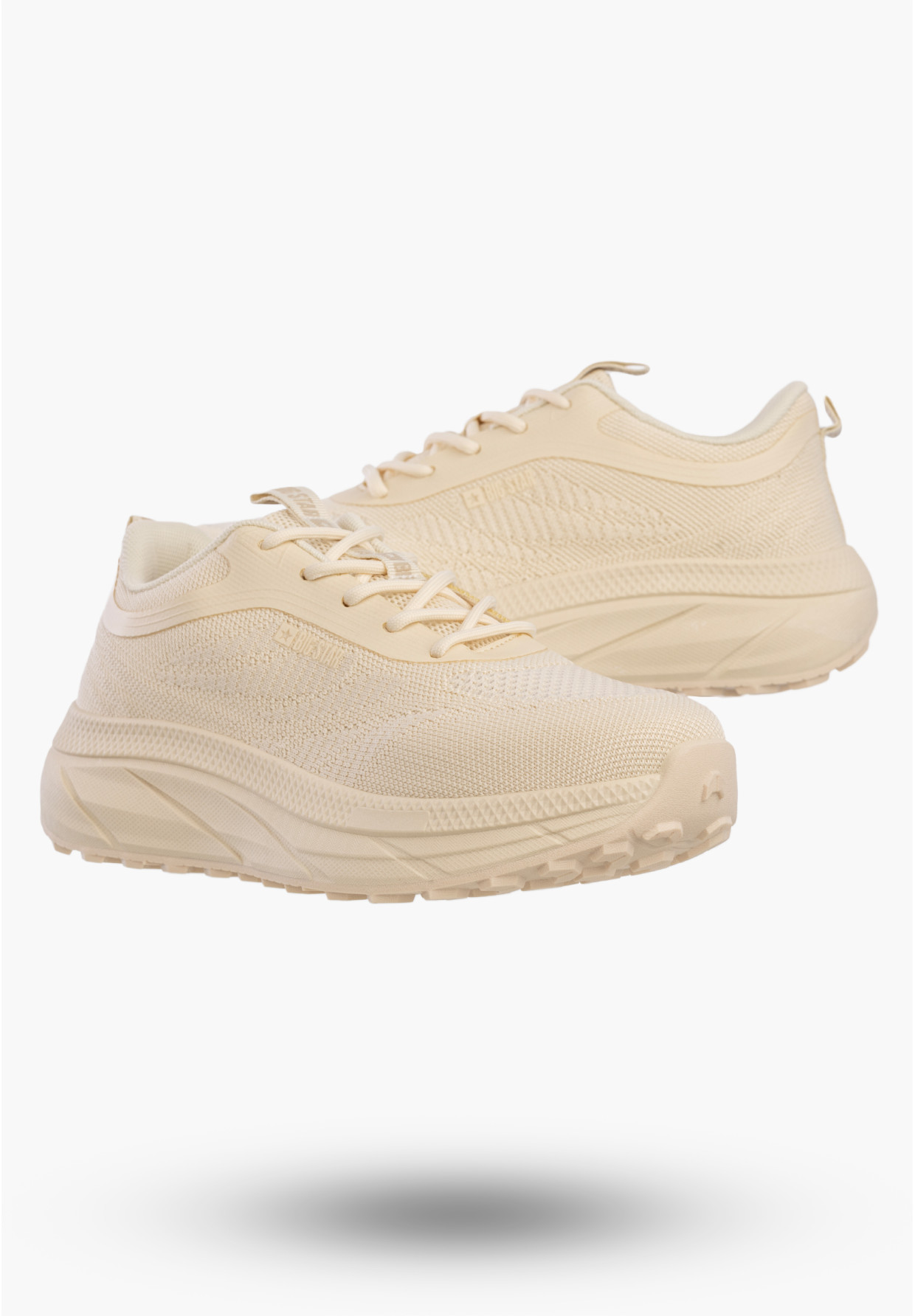 Sneakersy Damskie BIG STAR Buty Sportowe Niskie Casual Beżowe TT274342
