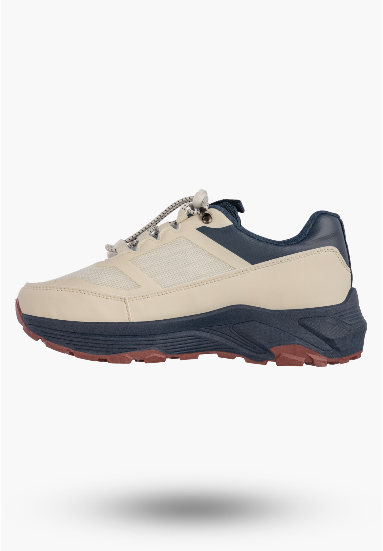 Sneakersy Męskie BIG STAR Buty Sportowe Ekoskóra Casual Beżowe TT174334