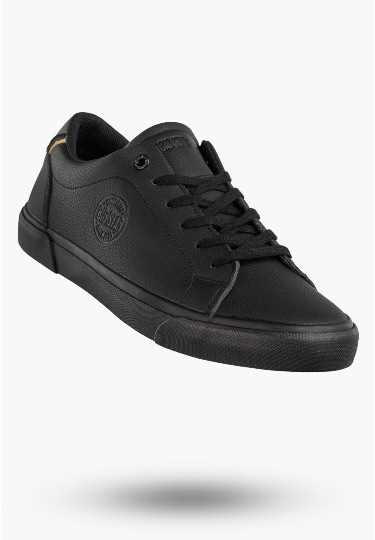 Tenisówki Męskie BIG STAR Buty Sportowe Ekoskóra Sneakersy Czarne TT174084