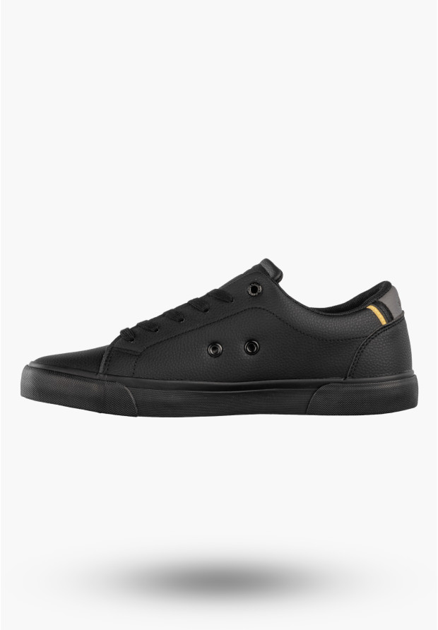 Tenisówki Męskie BIG STAR Buty Sportowe Ekoskóra Sneakersy Czarne TT174084