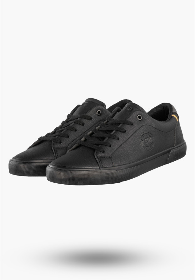 Tenisówki Męskie BIG STAR Buty Sportowe Ekoskóra Sneakersy Czarne TT174084