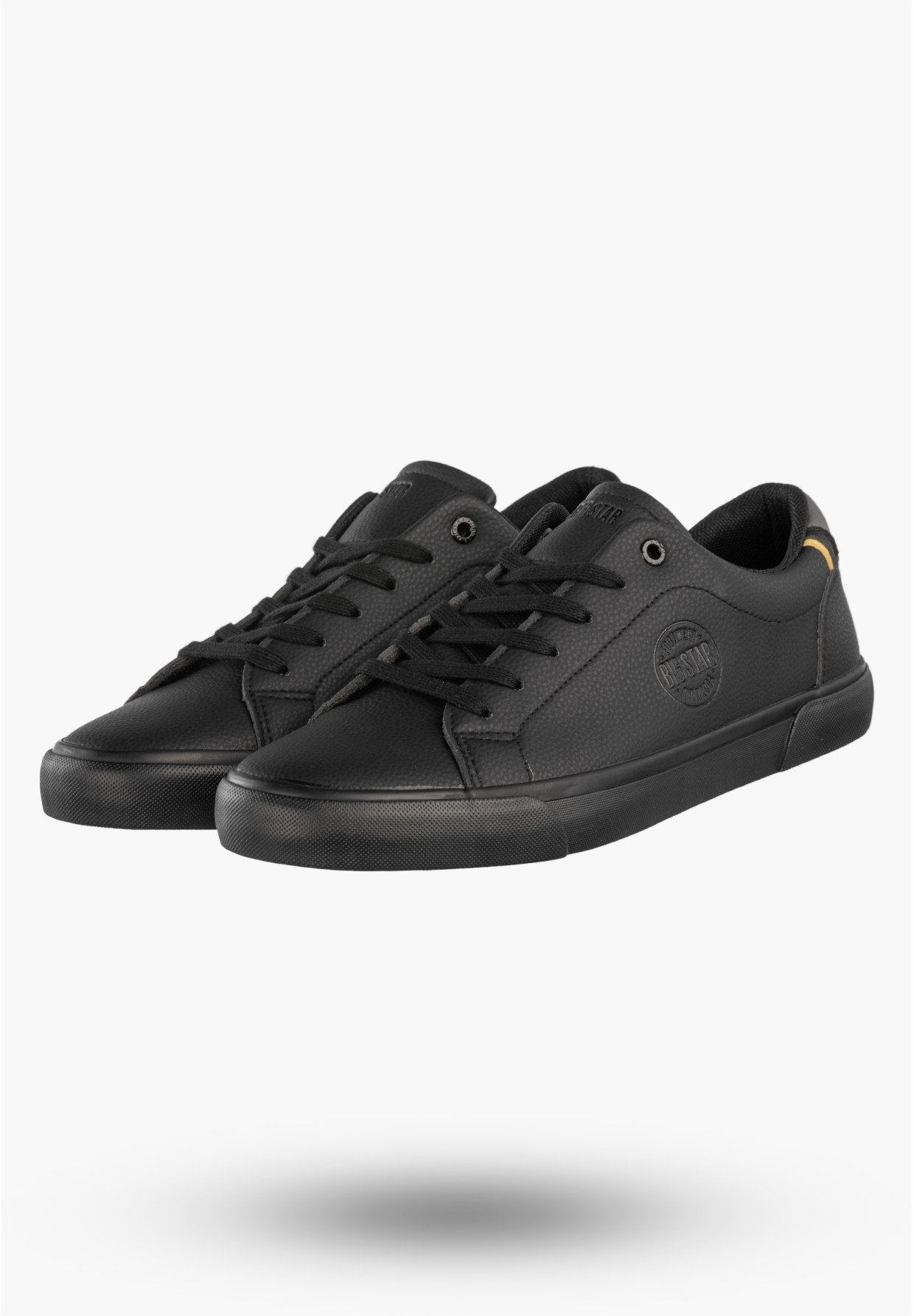 Tenisówki Męskie BIG STAR Buty Sportowe Ekoskóra Sneakersy Czarne TT174084