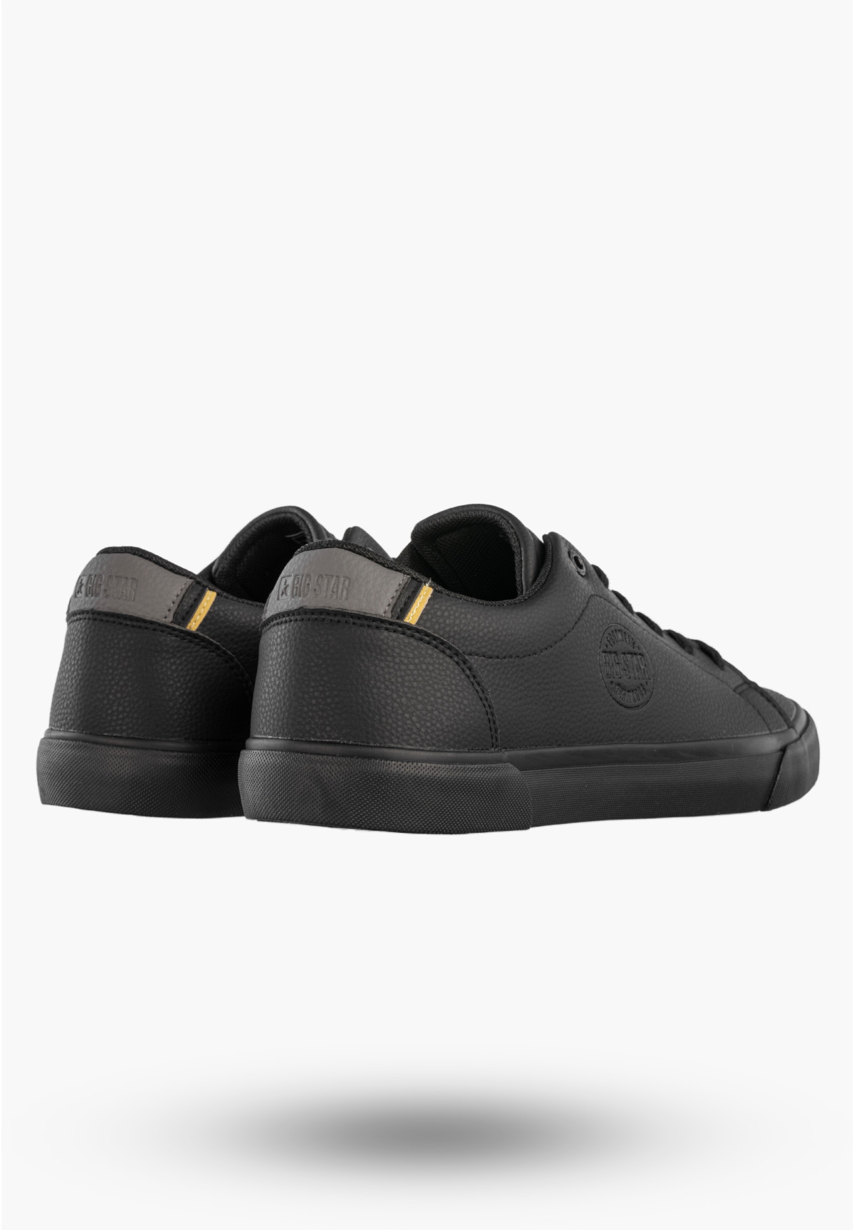 Tenisówki Męskie BIG STAR Buty Sportowe Ekoskóra Sneakersy Czarne TT174084