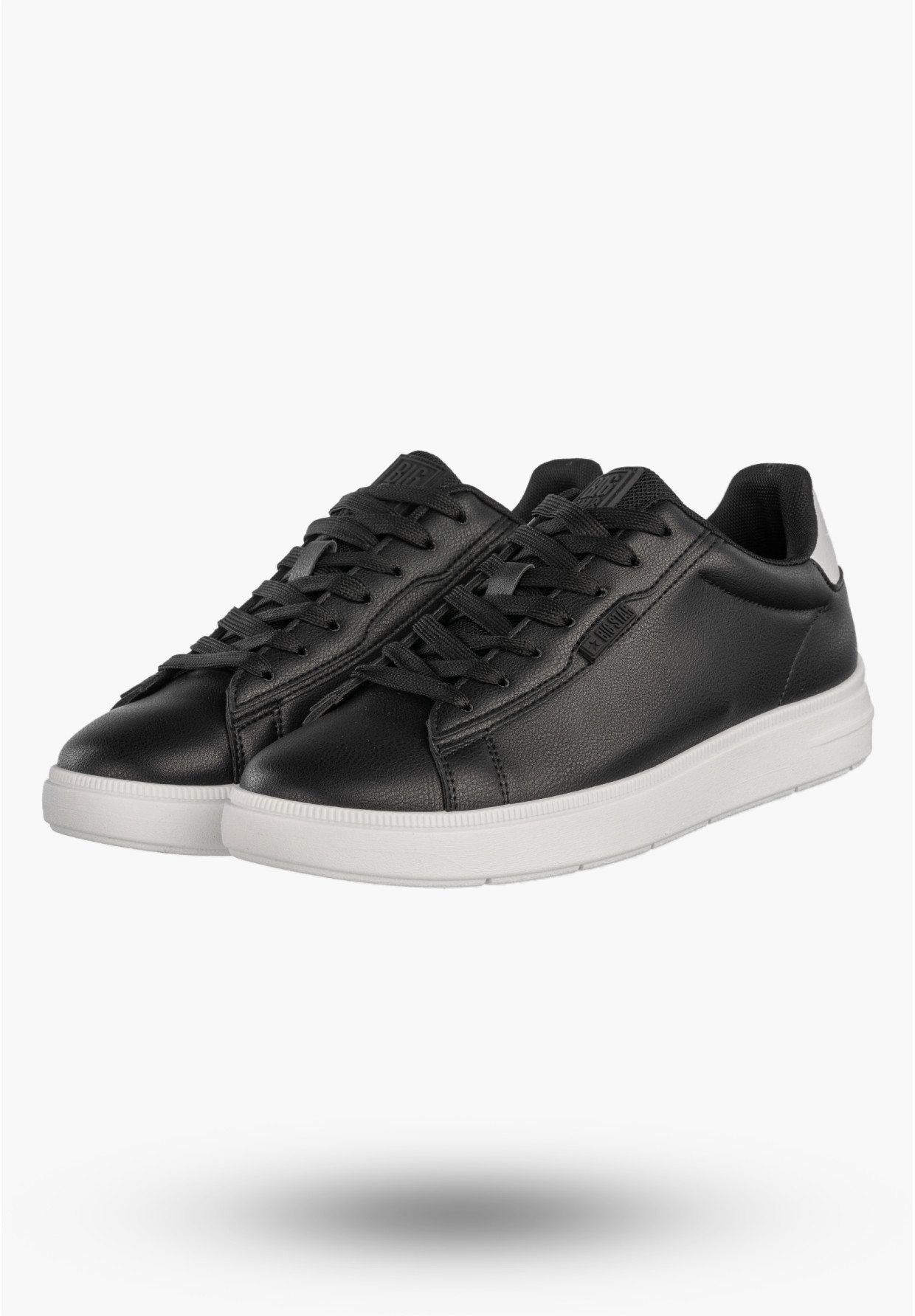 Tenisówki Męskie BIG STAR Buty Sportowe Ekoskóra Sneakersy Czarne TT174332