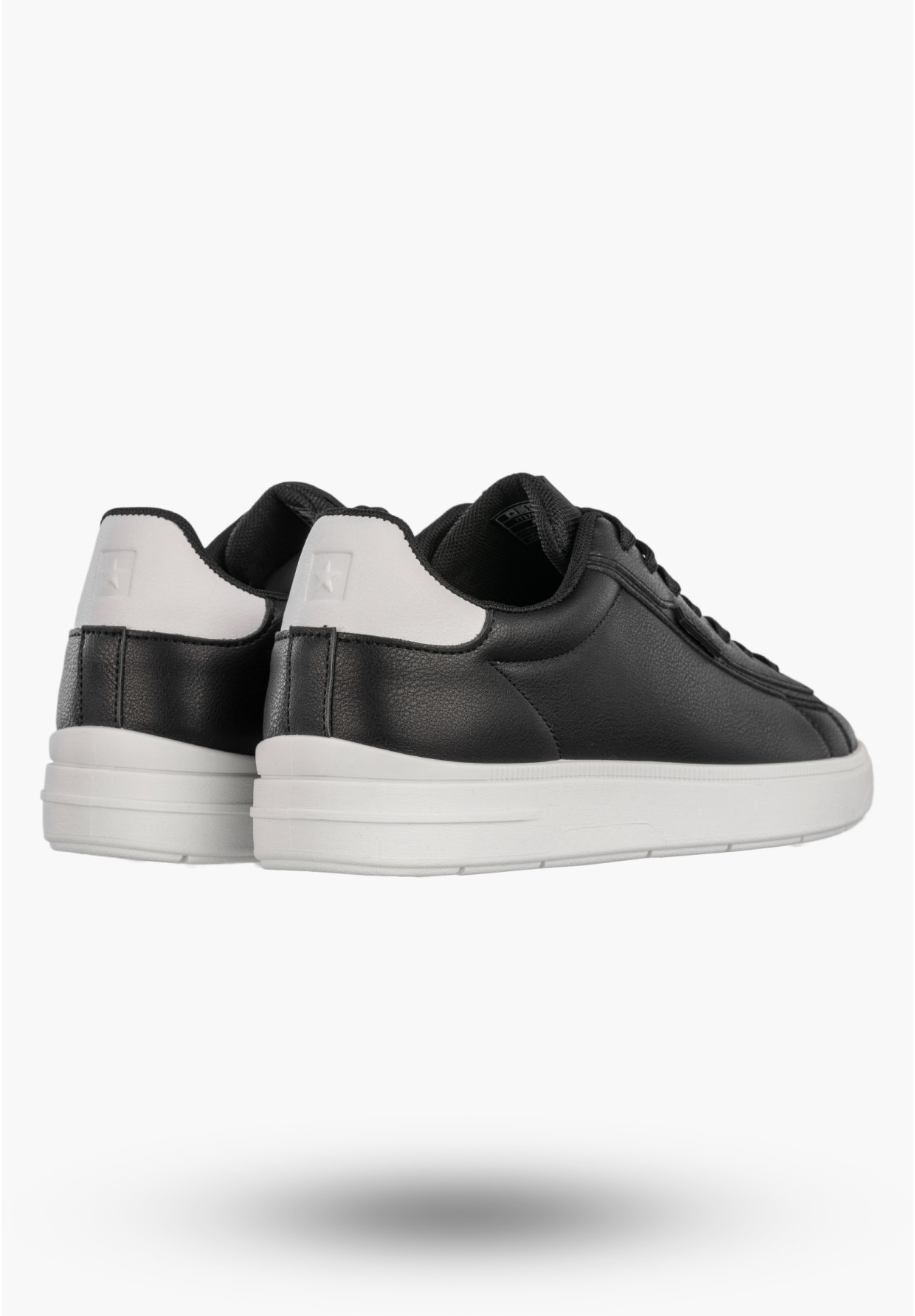 Tenisówki Męskie BIG STAR Buty Sportowe Ekoskóra Sneakersy Czarne TT174332