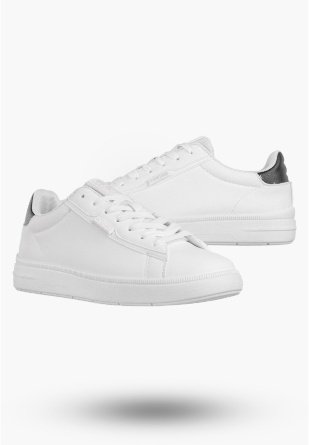 Tenisówki Męskie BIG STAR Buty Sportowe Ekoskóra Sneakersy Białe TT174331