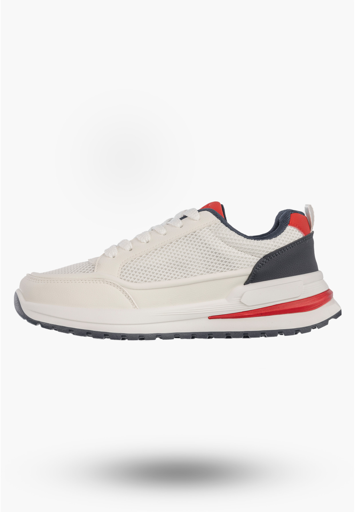 Sneakersy Męskie BIG STAR Buty Sportowe Ekoskóra Białe TT174315