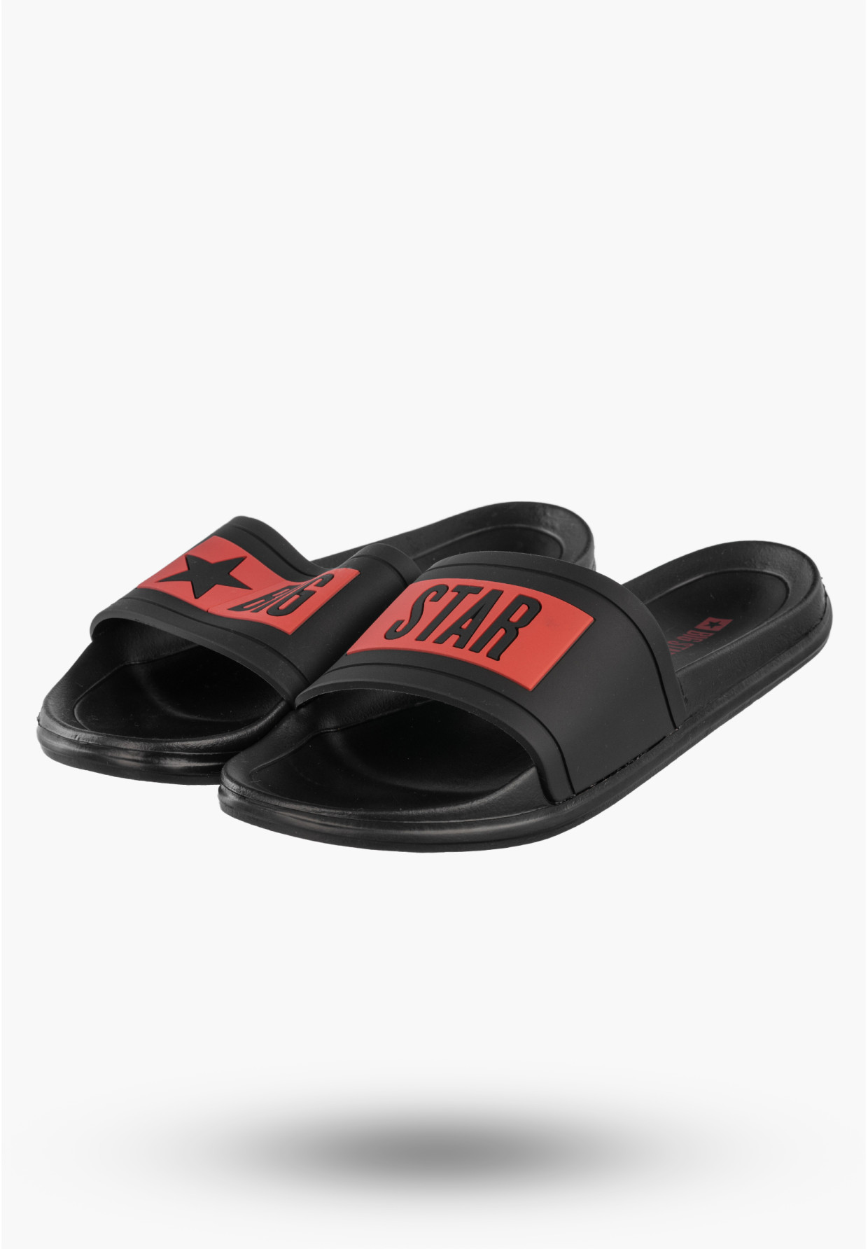 Klapki Damskie BIG STAR Sportowe Buty Na Basen Plażę Czarne TT274A006