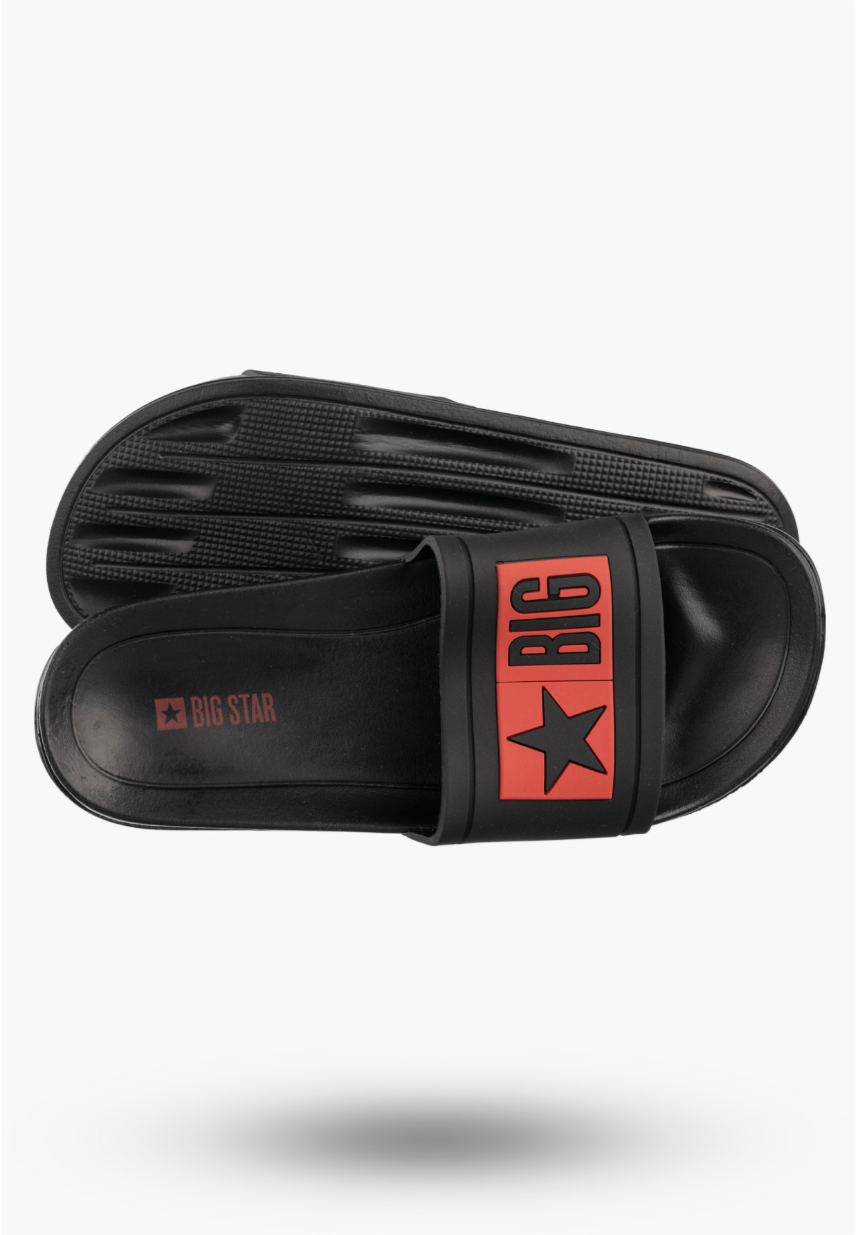 Klapki Damskie BIG STAR Sportowe Buty Na Basen Plażę Czarne TT274A006